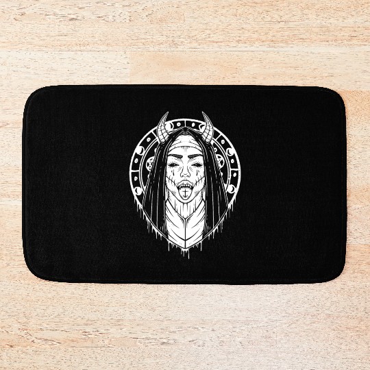 Devil Now Girl Goth Rock Concerts Festivals Death Bath Mats