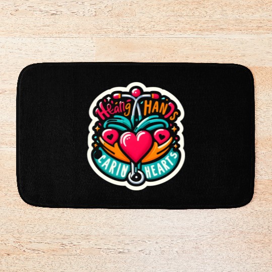 Medical Design with Quote. Bath Mats