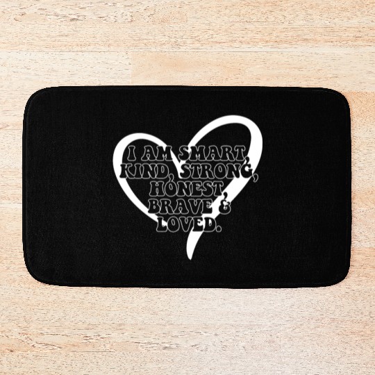 Daily Affirmation Uplifting Quotes Positive Bath Mats