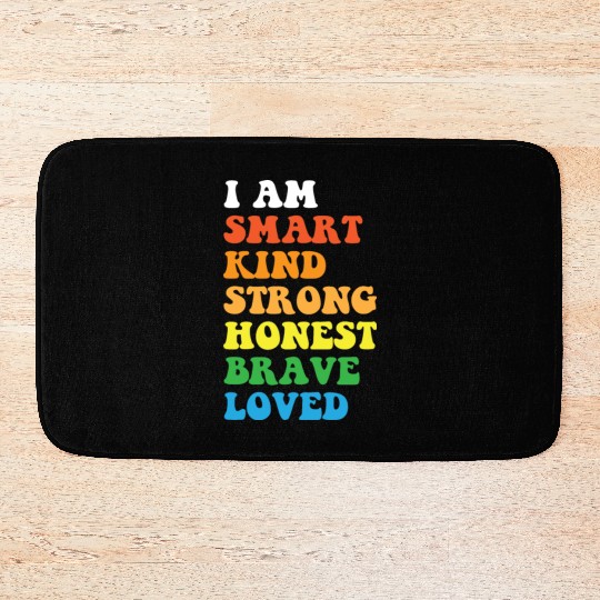Daily Affirmation Uplifting Quotes Positive Bath Mats