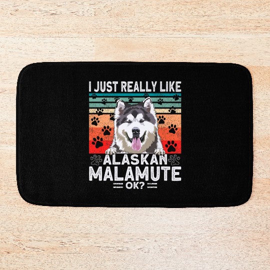 Dog Clothing Alaskan Malamute Premium Bath Mats