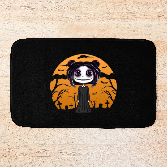 Scary Halloween Clothing Premium Bath Mats
