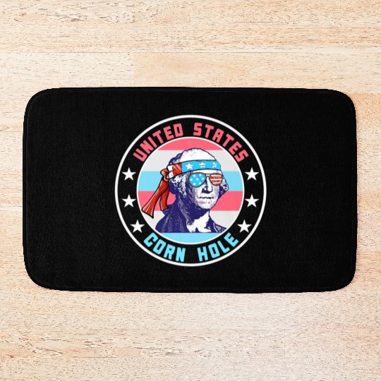 July Cornhole Apparel Clothing Premium Bath Mats