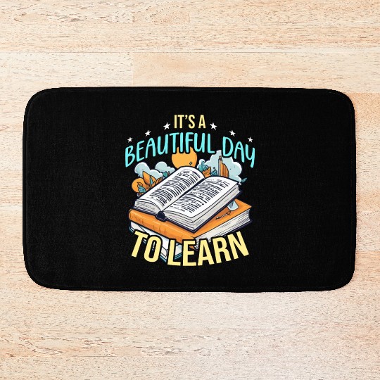 Literature Teacher It's A Beautiful Day To Reading Bath Mats