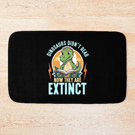 Literature Teacher Dinosaurs Didn't Read Librarian Bath Mats