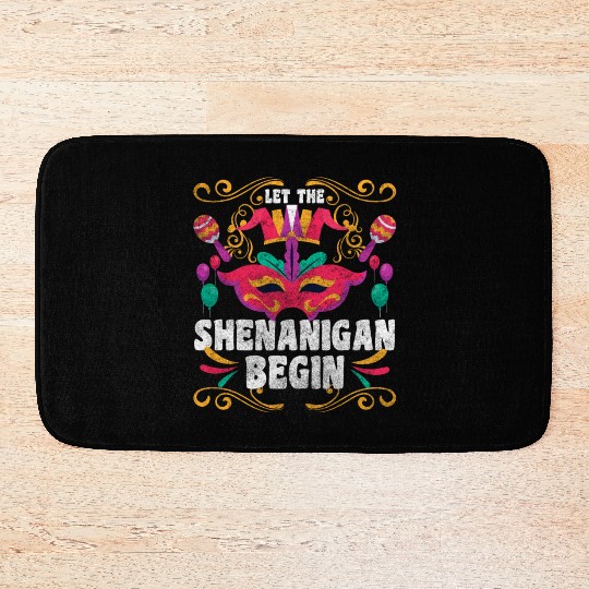 Carnival Street Festival Mardi Gras Queen Bath Mats