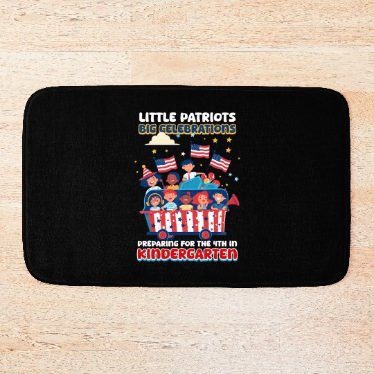 Kindergarten Teacher Patriots Big Celebrations Bath Mats
