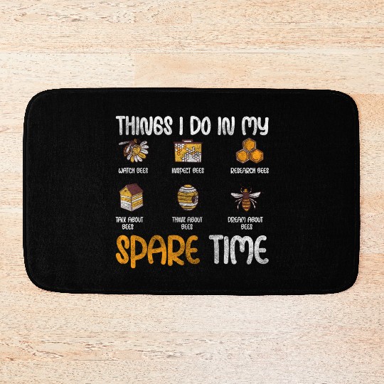 Honey Bee Bees Useful Summer Bath Mats