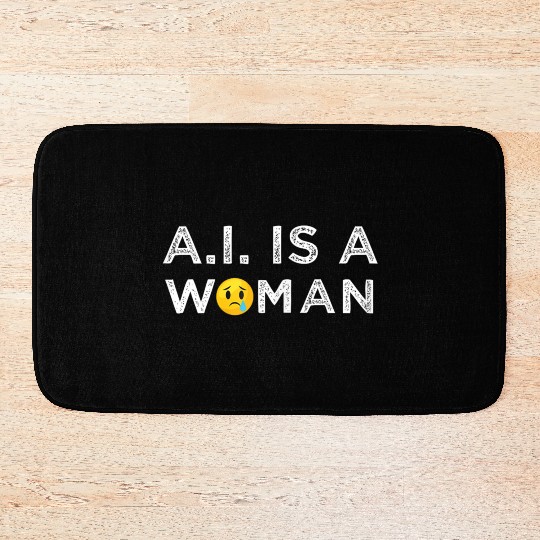 AI Woman Technology Computer Science Bath Mats
