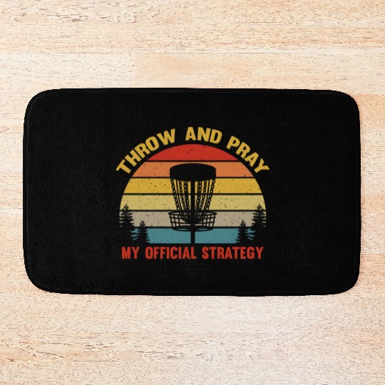Disc Golf - Disc Golf Player - Disc Golf Basket Bath Mats