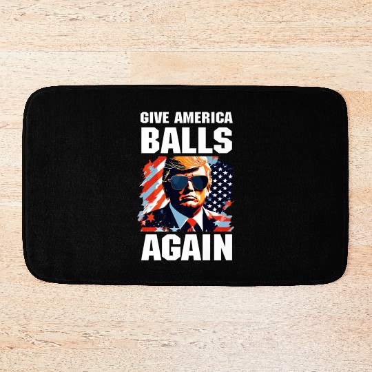 America Trump 2024 Patriotic Republican Bath Mats