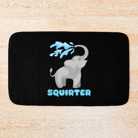 Hilarious Elephant and Inappropriat Gag Nerd, Geek Bath Mats