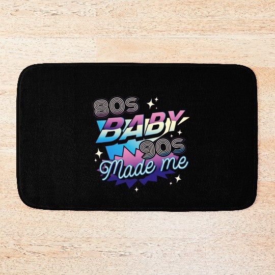 80s music,80s fashion lovers Bath Mats