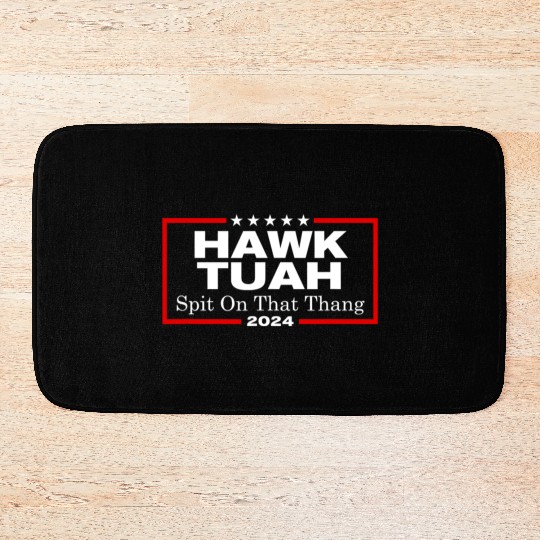 Hawk Tush Spit On That Thang President Hawk Utah Bath Mats
