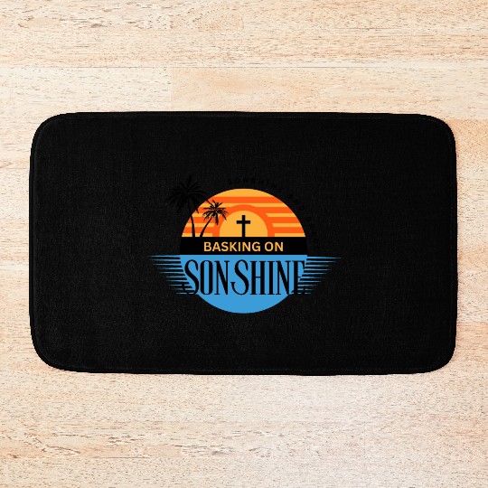 Basking on Sonshine Summer with Jesus Bath Mats