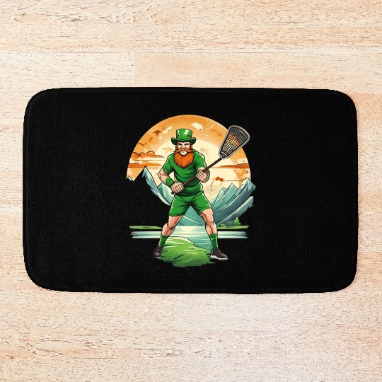 St. Patrick's Day Shamrock St Paddy's Day Lacrosse Bath Mats