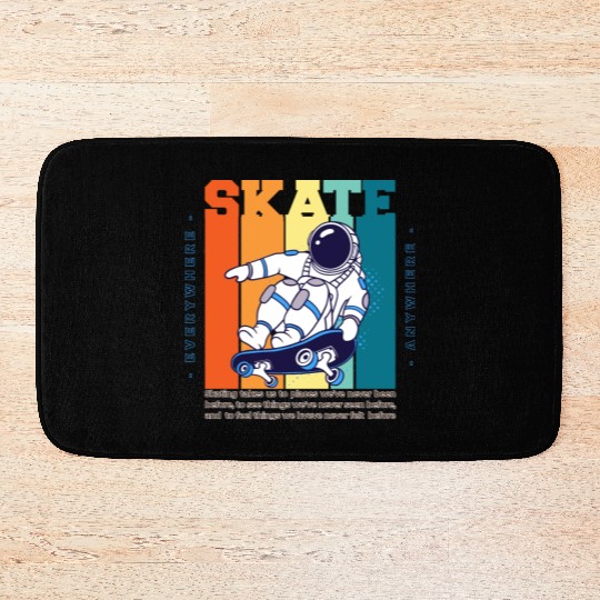 Skateboarding Adventure - Embrace the Thrill Bath Mats