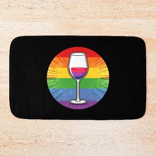 LGBTQ Wine Bath Mats
