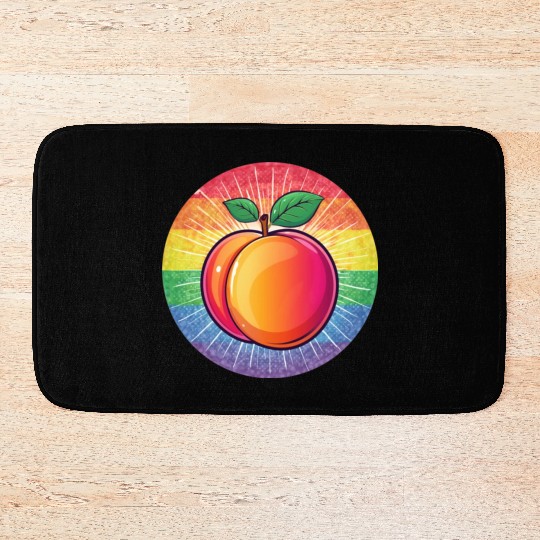 LGBTQ Peach Bath Mats