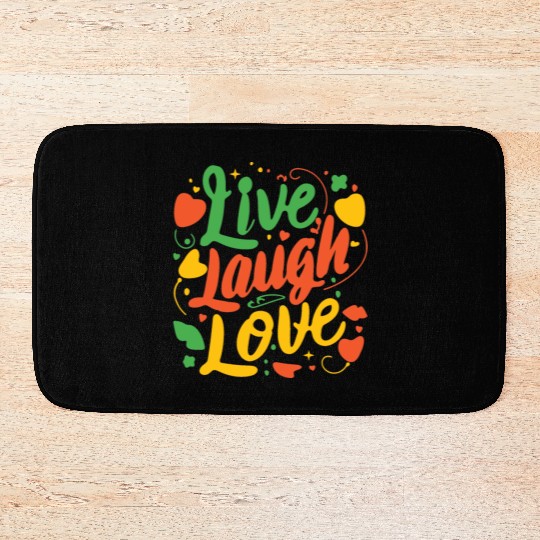 live laugh love Bath Mats