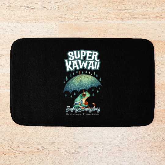 Rainy Frog kawai Bath Mats