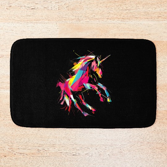 Unicorn Rainbow Animal Zoo Bath Mats