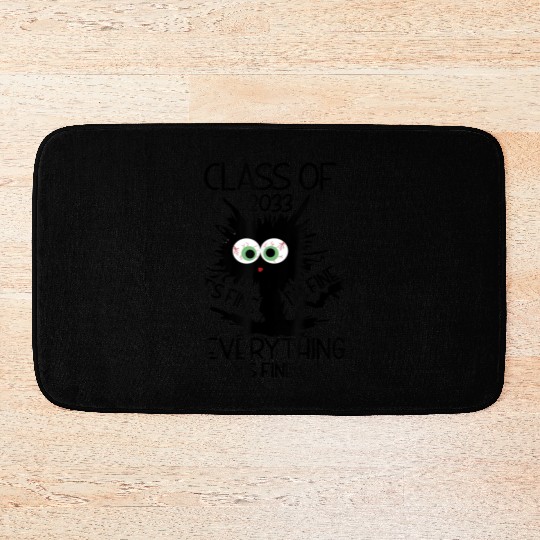 Funny Design Graduation Year 2033 Bath Mats