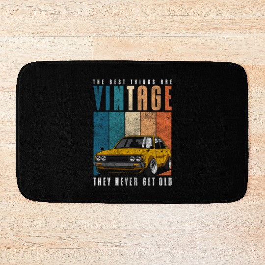 Car Old Muscle Car Year Of Manufacture Bath Mats