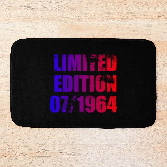 60th birthday Limited Edition 07/1964 Bath Mats