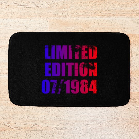 40th birthday Limited Edition 07/1984 Bath Mats