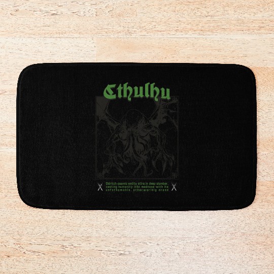 Tarot Card - Cthulhu Cult Lovecraft Necronomicon Bath Mats