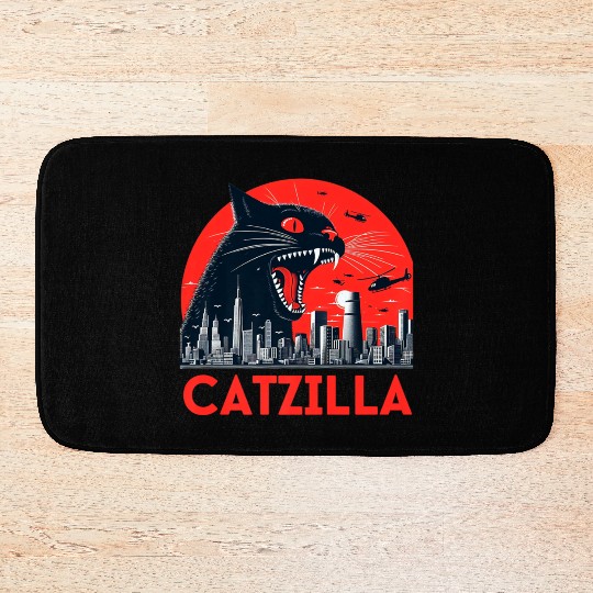 Catzilla Cat Japanese Premium Bath Mats