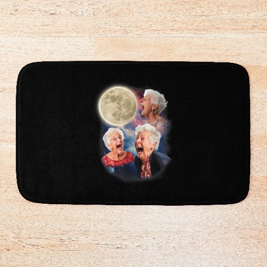 Granny Moon Ladies Weird Bath Mats