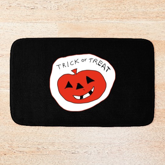 Trick or Treat Halloween Pumpkin Bath Mats