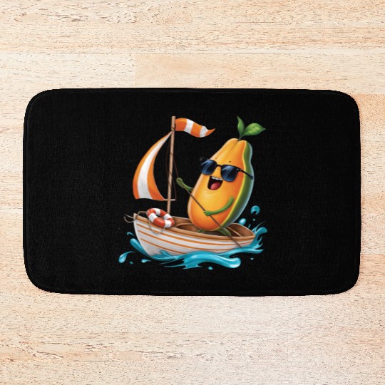 Fruit Boating Papaya Bath Mats