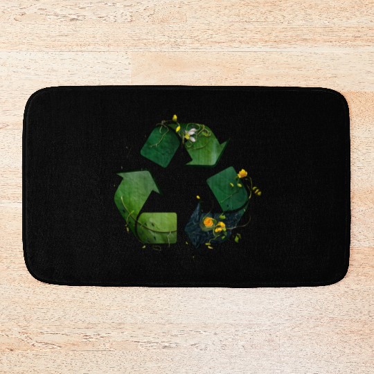 recycling icon Bath Mats