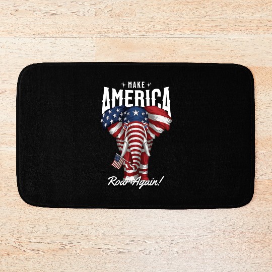 Republican Make America Roar Again Election 2024 Bath Mats