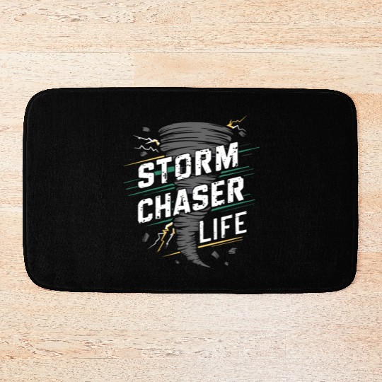 Tornado Chasing Adventures: Embrace Nature's Fury Bath Mats