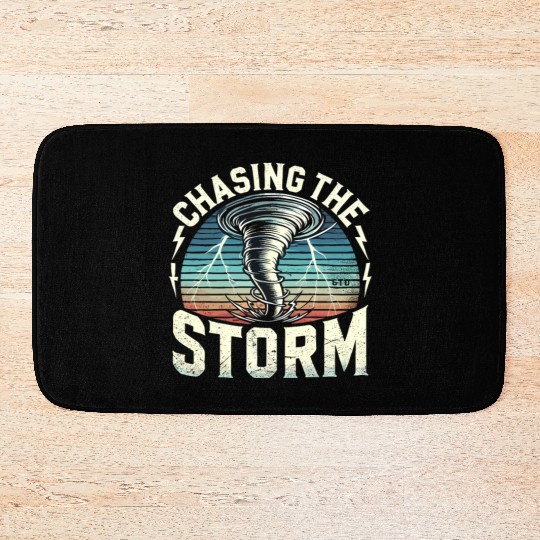 Tornado Chasing Adventures: Embrace Nature's Fury Bath Mats