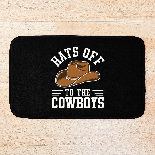 Cowboy Lifestyle Western Theme with Horses and Bath Mats