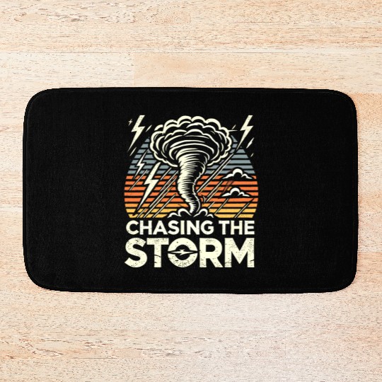 Tornado Chasing Adventures: Embrace Nature's Fury Bath Mats