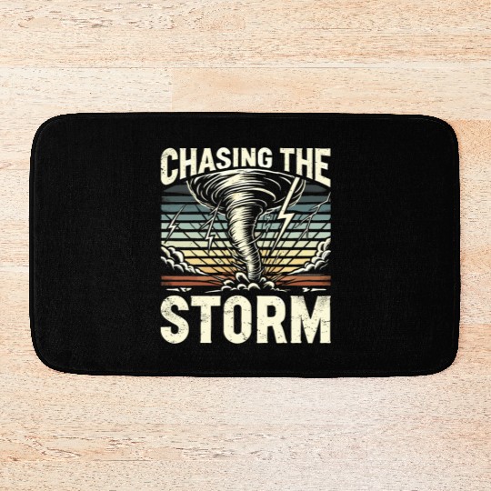 Tornado Chasing Adventures: Embrace Nature's Fury Bath Mats
