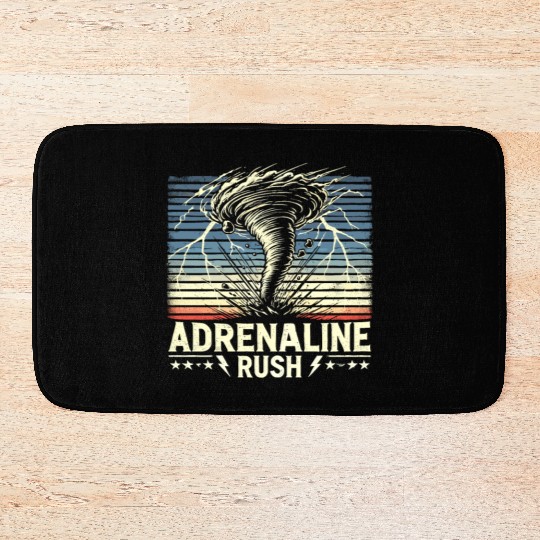 Tornado Chasing Adventures: Embrace Nature's Fury Bath Mats