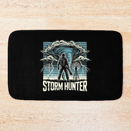 Tornado Chasing Adventures: Embrace Nature's Fury Bath Mats