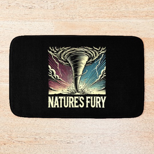 Tornado Chasing Adventures: Embrace Nature's Fury Bath Mats