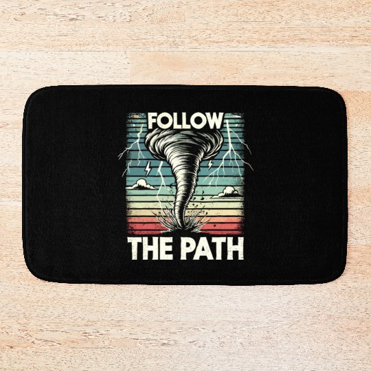 Tornado Chasing Adventures: Embrace Nature's Fury Bath Mats