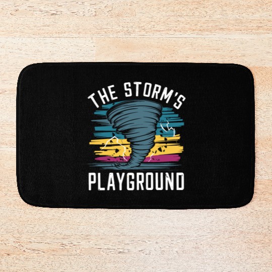Tornado Chasing Adventures: Embrace Nature's Fury Bath Mats
