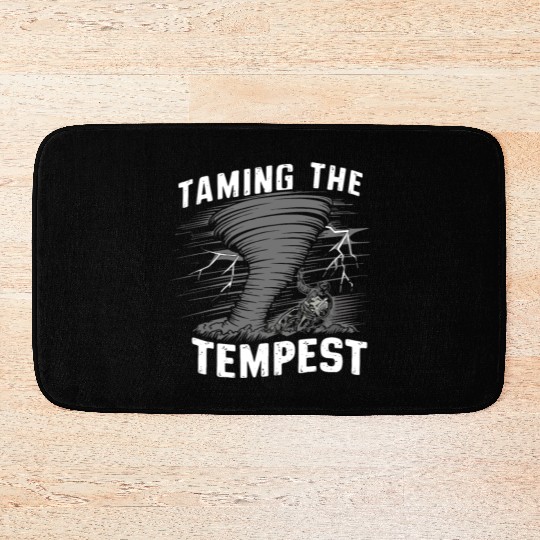Tornado Chasing Adventures: Embrace Nature's Fury Bath Mats