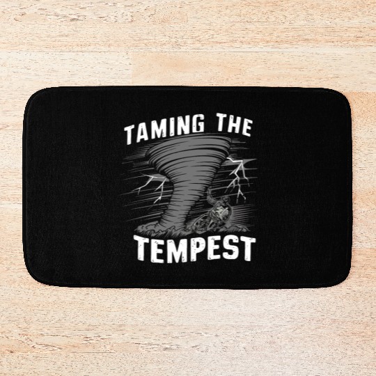 Tornado Chasing Adventures: Embrace Nature's Fury Bath Mats