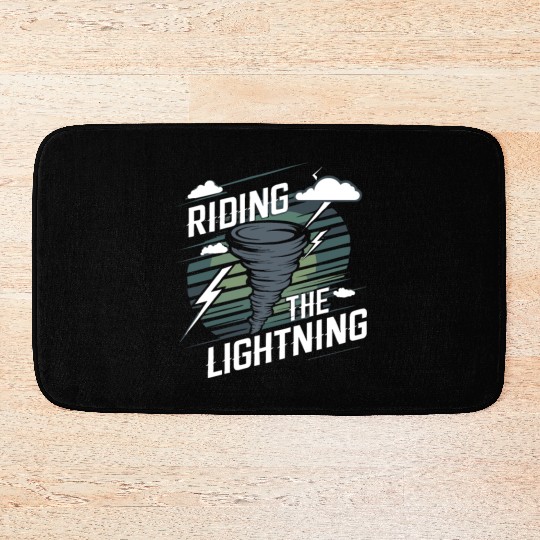 Tornado Chasing Adventures: Embrace Nature's Fury Bath Mats